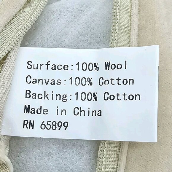 Vintage Queen Of Hearts Needlepoint Wool Throw Pillow Novelty Casino Art Deco - Picture 12 of 14